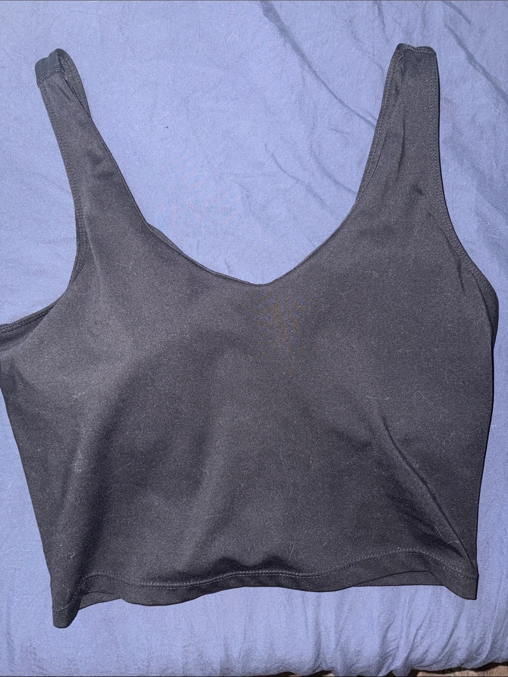 Yogalicious Black Crop Tank Top